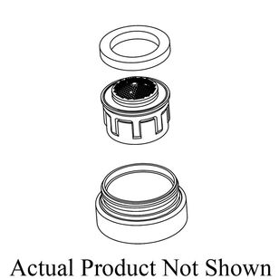 Kohler® 1249049-CP Laminar Outlet Kit, 1 gpm, Polished Chrome