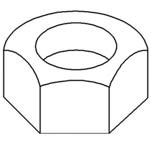 Kohler® 69473 Nut, 1/4 in