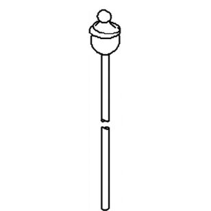 Kohler® 77223-CP Lift Rod Assembly, Polished Chrome