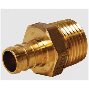Legend Valve 460-754NL Adapter, 1/2 in F1807 PEX x 1/2 in MNPT, Brass