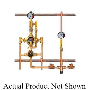 LEONARD® ECO-MIX ™ TM-820B-LF-DT-RF-R34 Bi-Metal Master Mixing Valve With Exposed Assembly