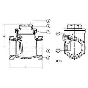 MATCO 521T04 3/4 IPS SWG CKV