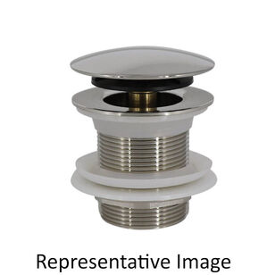 Mountain Plumbing Products BDWOF-ST-NS/PVD Dome Style Bath Tub Drain, 1-1/2 in Nominal, NPSM, PVD Polished Brass