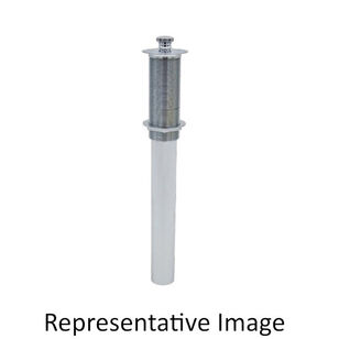 Mountain Plumbing Products CMT760/BRN Lift and Turn Lavatory Grid Drain With Overflow, Brass Drain, Brushed Nickel