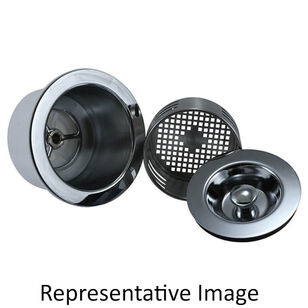 Mountain Plumbing Products MT115/GM 3-in-1 Kitchen Sink Strainer With Stopper Lid and Lift-Out Basket, 3-1/2 in Nominal