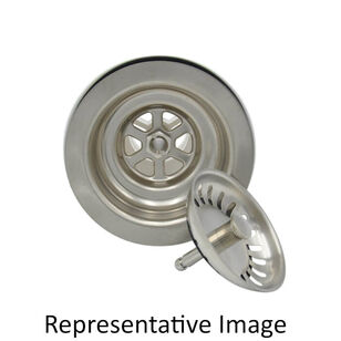 Mountain Plumbing Products MT300/BL Deluxe Stemball Kitchen Sink Strainer, 3-1/2 in Nominal, Polypropylene, Black