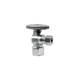 Mountain Plumbing Products MT401-NL/MB Oval Handle Angle Valve With Quarter Turn Ball Valve, 1/2 x 3/8 in, Brass