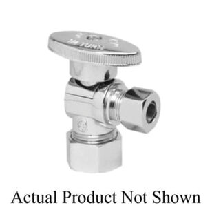 Mountain Plumbing Products MT403-NL/BRN Oval Handle Angle Valve, 1/2 in Nominal, Compression, Oval Handle Actuator