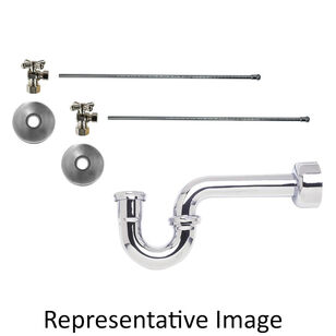 Mountain Plumbing Products MT4432X-NL/GM Lavatory Supply Kit, 1/2 x 3/8 in, Compression, 20 in L, PVD Gunmetal