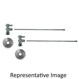 Mountain Plumbing Products MT493BL-NL/BN Lavatory Supply Kit, 1/2 x 3/8 in, Compression, 20 in L, PVD Black Nickel