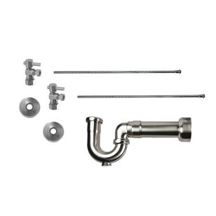 Lavatory Supply Kit with Mini Lever Handle Valve and New England P-Trap