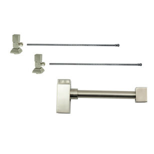 Mountain Plumbing Products MT7001-NL/CPB Lavatory Supply Kit, 1/2 x 3/8 in, Compression x Compression, Polished Chrome