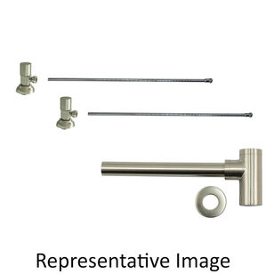 Mountain Plumbing Products MT9002-NL/GM Lavatory Supply Kit, 1/2 x 3/8 in, Compression, 20 in L, PVD Gunmetal