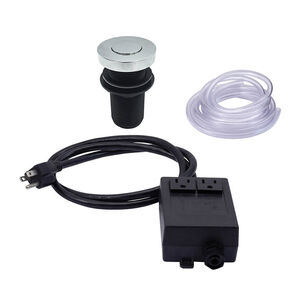 Mountain Plumbing Products MT957/GM Deluxe Flush Waste Disposer Air Switch With Freedom Mount, PVD Gunmetal