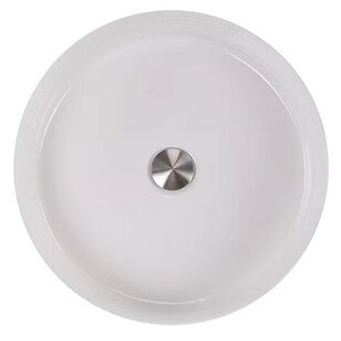 Nantucket SINKS Regatta RC7102WV Bathroom Vanity Sink, Round, Fireclay, White