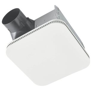 Broan-NuTone® Flex™ Series AE110K Bathroom Exhaust Fan with CleanCover™ Grille, 120 V, 0.3 A, Galvanized Housing