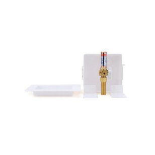 Oatey® 39152 Square Icemaker Box With Hammer, PEX, 1/4 in Valve, Quarter-Turn Valve, 6 in W Box, 3-3/8 in D Box