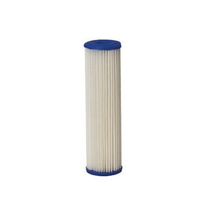 PENTAIR 155038-52 Sediment Cartridge, 50 um, Pleated, Polyester, 2-5/8 in Dia, 9-3/4 in L