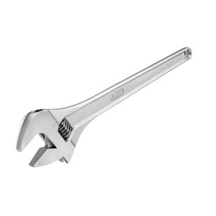 RIDGID® 756 Series 86902 Adjustable Wrench, 6 in OAL, 3/4 in Jaw, Alloy Steel Jaw, Nickel-Plated Jaw