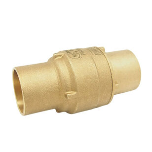 RWV® 233AB Series 233AB-1 In-Line Check Valve, 1 in, Solder, Lead-Free, Brass
