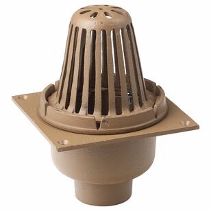 SMITH LIGHT COMMERCIAL Roof Drain: 8 3/4 in Overall Dia, 11 3/4 in Overall Ht, 8 3/4 in Overall Wd