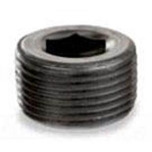 SCI® 23CH Series 23CH4001 Countersunk Hex Plug, 1/8 in, Steel, Black