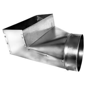 Southwark 24R Series 24R4107 Elbow, 10 in L Register Opening, 4 in W Register Opening, Hot-Dipped Galvanized, Steel