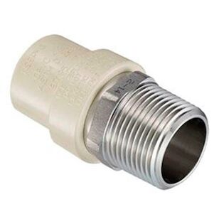 Spears® 4136-010SS Pipe Adapter, 1 in Socket x 1 in SS MIPT, CPVC