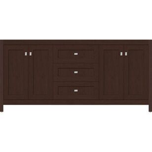 72 X 18.5 X 34.5 Alki View Vanity Shaker Choc Cherry Db