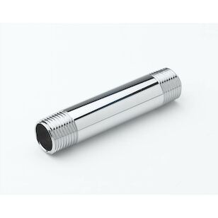 T&S 000363-40 Riser, 3/8 in, MNPT, 7 in, Brass, Chrome