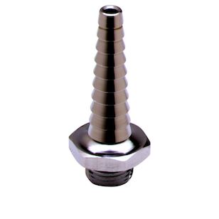 T&S B-0198 Serrated Tip/Hose End Outlet, 3/8 in, MNPT