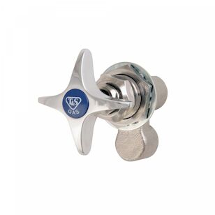 T&S BL-4705-01 Lab Fume Hood Valve, 3/8 x 3/8 in, FNPT x FNPT, Brass, 0.5 psi Gas, 125 psi Air
