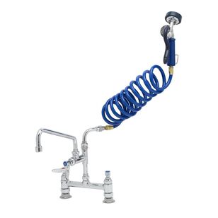 T&S PG-8DSAN-12 Pet Grooming Faucet, 3-Handle, Deck, Chrome