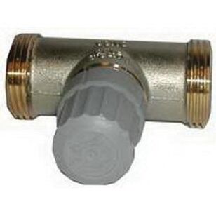 Danfoss RA 2000 Series 013G8042 Thermostatic Radiator Straight Valve Body, 1/2 in, Solder Union, Brass, Nickel-Plated