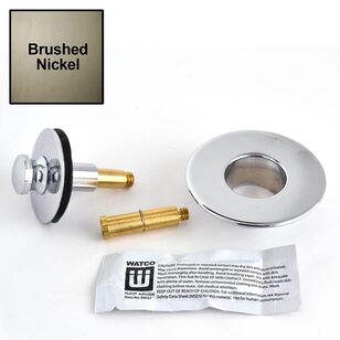 NuFit PUSH PULL Tub Closure, Brushed Nickel