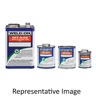 Weld-On® 10015 Empty Metal Can, 1 pt Capacity, Metal