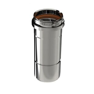 Z-Flex® 2SVEP0804 Vent Pipe, 8 in, 48 in L, FNPT, Stainless Steel