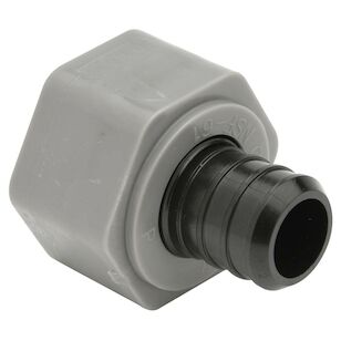 Zurn® QQPSFC45X Adapter, 3/4 in Barbed x 1 in FNPT Swivel, Polymer