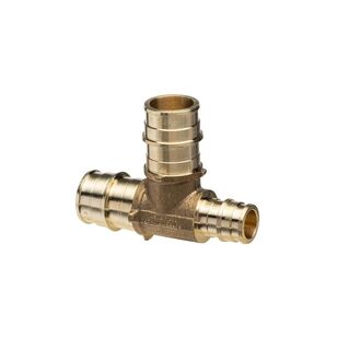 F1960 Expansion XL Brass TEE - 3/4'' EX PEX x 1/2'' EX PEX x 3/4'' EX PEX