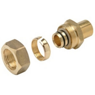 Zurn® Alumicor® QHPAPA55M Adapter, 1 in PEX-AL-PEX x 1 in Male Sweat, Brass